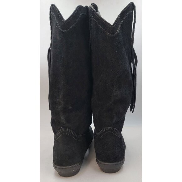 Ariat Boots Womens Black Suede Western Pull On Rubber Sole Size 8.5B - Picture 3 of 12